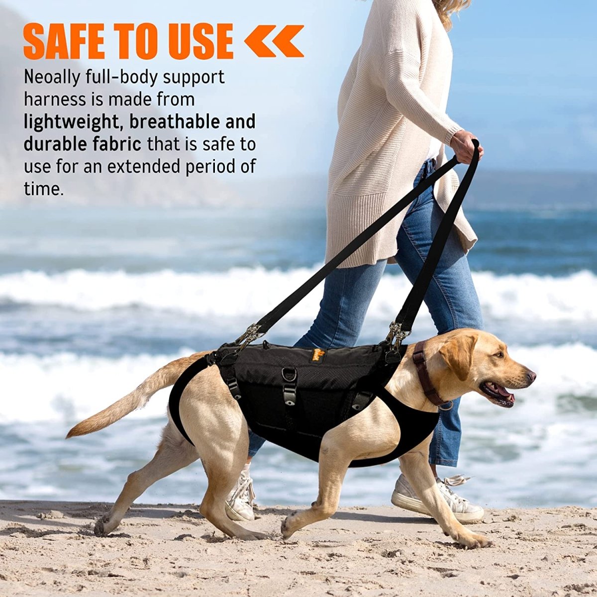 NeoAlly 5-in-1 Sturdy Dog Lift Harness Full Body Support